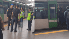 Halloween en Lima: Hombre ingresa con aterrador disfraz y es sacado del tren de la Línea 1 del Metro de Lima