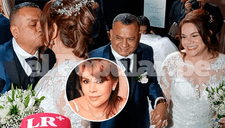 Tony Rosado y Susan Pacheco sellaron con BESO su boda y muestran sus anillos: "No nos separa ni Magaly"