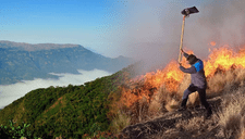 Incendio forestal en Piura: fuego arrasa cultivos, pastizales y bosques de pino en Huarmaca