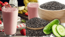 ¡Receta revitalizante! Así puedes preparar jugo de pepino, chía y fresas para aumentar el colágeno