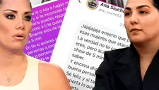 Ana Siucho y Grasse Becerra tienen fuerte enfrentamiento en redes sociales: "Deja de meterte en mi vida"