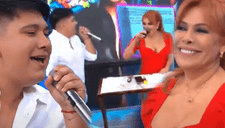 Bill Orosco le canta 'Pecadora' a Magaly Medina mirándola a los ojos y ella se sonroja EN VIVO: "Sonó bien romántico"