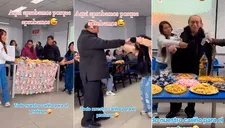 Universitarios arman fiesta sorpresa a su profesor en finales: “Aprobamos porque aprobamos”