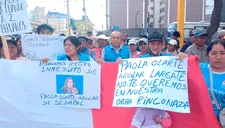 Vecinos de VMT, VES y SJM marchan exigiendo agua potable y la renuncia de directivos de Sedapal