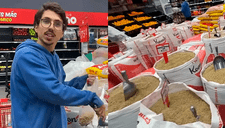 Argentino queda sorprendido con precios de productos en supermercado de Perú: “Bastante barato”