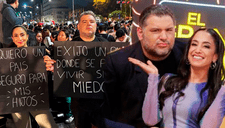 Nelly Rossinelli y Javier Masías SE SUMARON a la 'Marcha por la paz' y SORPRENDIERON con NOBLE GESTO