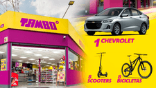 Tambo se vuelve loco y regala un carro Chevrolet, scooters y bicicletas con solo este requisito: así participa de la promo