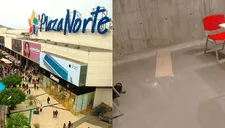 Pánico en Independencia: Colapsa parte del techo del patio de comida de Plaza Norte