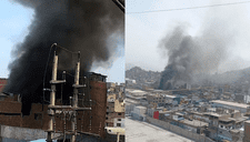 La Victoria en alerta: incendio arrasa vivienda y más de diez unidades de Bomberos luchan contra las llamas