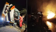 Tragedia en Olmos: Un muerto y varios heridos deja brutal accidente entre bus de Movil Bus y camión