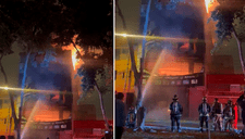 Gigantesco incendio consume almacén de colchones "Cisne" en Comas: Siniestro habría sido provocado por extorsionadores