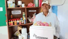 Abuelo emprendedor de Pensión 65 refresca Puno con helados artesanales a base de leche de vaca