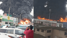 Incendio de gran magnitud en Villa El Salvador consume importante zona del Parque Industrial