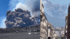 EXPLOSIVA erupción del Monte Etna obliga a turistas a HUIR en busca de refugio | VIDEOS