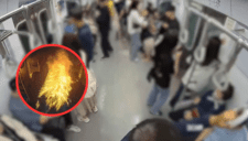 ¡Caos total! Hombre prendió fuego un vagón con 160 pasajeros tras perder un juicio de divorcio