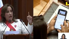 ¡Atrapada! Congresista ignora a Dina Boluarte y prefiere ver TikTok en vez de escuchar el mensaje a la Nación