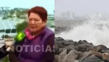 Adulta mayor ignora la alerta de tsunami y lleva a su nieto a zona de riesgo en Lima: "Para que conozca"