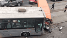 Anconeros protagonizan carrera en plena vía horas después del choque con bus del Metropolitano