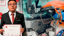 Joven murió camino a entrevista laboral en FATAL accidente en Alfonso Ugarte: “Se colegió de Ingeniería este año”