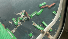 Puerto del Callao cerrado tras impactante accidente con buque taiwanés: decenas de contenedores al mar