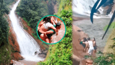 Imágenes desgarradoras: letal derrumbe en catarata Velo de la Novia en Ucayali deja DOS muertos y cerca de 8 heridos
