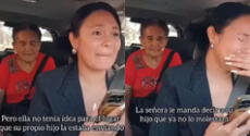 Abuelita suplica a taxista pagada por su hijo que no la lleve al asilo: "Él ya se aburrió"