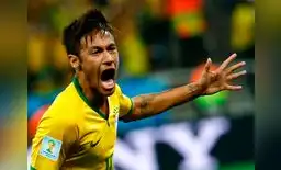 Neymar anotó dos de los tres goles en el primer triunfo de Brasil.