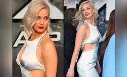 Actriz no dejó de llamar la atención de los presentes