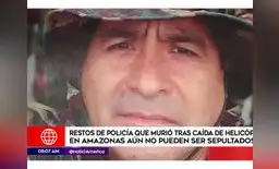 Deudos de policía fallecido en accidente de helicóptero reclaman su cuerpo