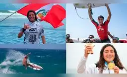 Sofía Mulanovich. Miguel  Tudela, Lucca Messinas y Daniella Rosas