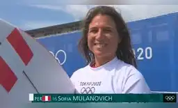 Sofia Mulanovich volvió a la playa de Tsurigasaki.