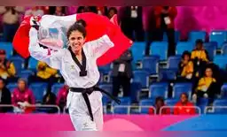 Angélica Espinoza consigue medalla de oro para el Perú tras vencer en la final de parataekwondo. Angélica Espinoza consigue medalla de oro para el Perú tras vencer en la final de parataekwondo.