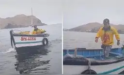 Heladero recorre playas limeñas para vender sus productos a pescadores en un bote y salir adelante Heladero recorre playas limeñas para vender sus productos a pescadores en un bote y salir adelante