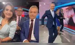 Alvina Ruiz da vuelta a la página y hace bailar a compañeros de América Noticias Alvina Ruiz da vuelta a la página y hace bailar a compañeros de América Noticias