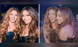 Shakira y Thalía juntas en el premio Billboard Mujeres Latinas. Shakira y Thalía juntas en el premio Billboard Mujeres Latinas.
