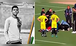 Wassim Djezzar recibió una dura patada en el pecho por parte de un rival.