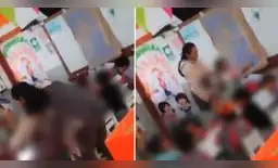 Las imágenes generaron indignación en los padres de familia.