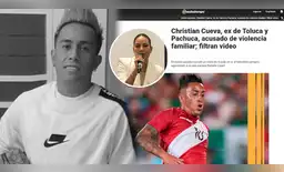 Christian Cueva en la prensa internacional tras denuncia de agresión contra Pamela López.
