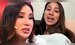 Samahara Lobatón presenta a su bebé en TV. Samahara Lobatón presenta a su bebé en TV.