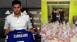 Carlos Zambrano y su familia donaron víveres a hogares vulnerables por coronavirus