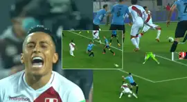 Christian Cueva se disfrazó de ‘Maradona’, pero terminó sin la pelota ante Uruguay [VIDEO]