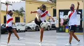 María Araujo es futbolista y representará al Perú en mundial de freestyle: "Me recurseaba en los semáforos"