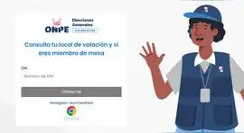 ONPE publicó LINK OFICIAL para ver tu local de votación: verifica con tu DNI si eres miembro de mesa