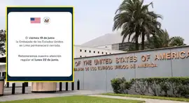 Embajada de EE. UU. anuncia el cierre total de sus instalaciones en Perú durante el 19 de junio por este motivo
