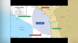 Mapa usado por la defensa peruana.