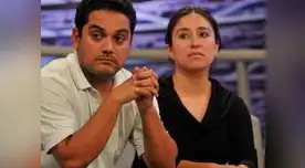 Raúl Castañeda y Khori Rodríguez padres del pequeño Adrianito, el "niño mariposa"