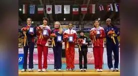 Ángela Leyva y las otras chicas que fueron elegidas en el equipo ideal del mundial. Ángela Leyva y las otras chicas que fueron elegidas en el equipo ideal del mundial.