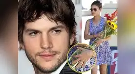 Mila Kunis luce sospechoso anillo y enciende rumores de boda con Ashton Kutcher.