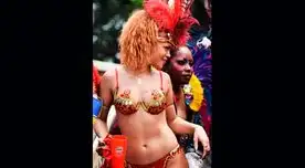 Rihanna se presentó en aparente estado de ebriedad o drogadan a concierto.