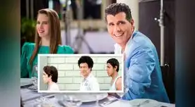 En plena escena con la guapa actriz. La cinta nacional llegará a los cines en abril del 2015.